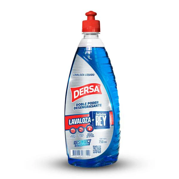 LAVA PLATOS DERSA LIQUIDO JABON REY X 750 ML
