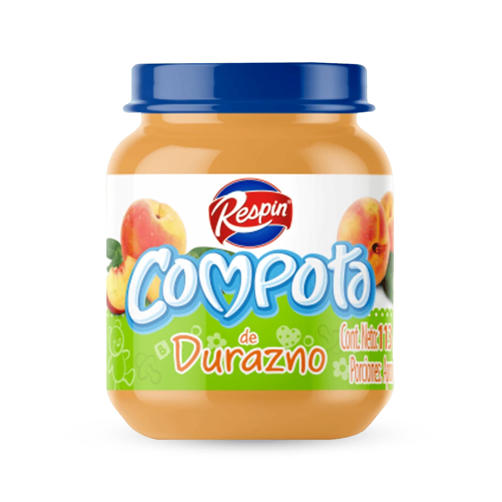 COMPOTA RESPIN FRUTA DURAZNO X 113 GR