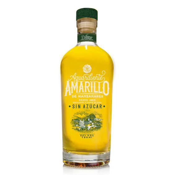 AGUARDIENTE AMARILLO MANZANARES X 750 ML