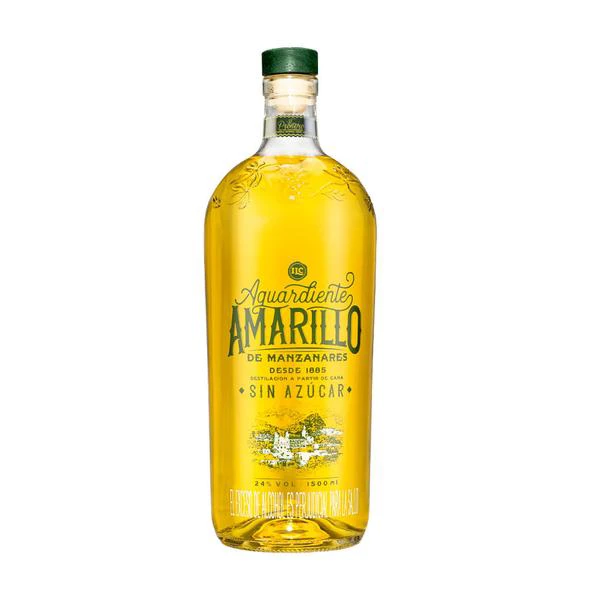 AGUARDIENTE AMARILLO MANZANARES VIDRIO X 1500ML