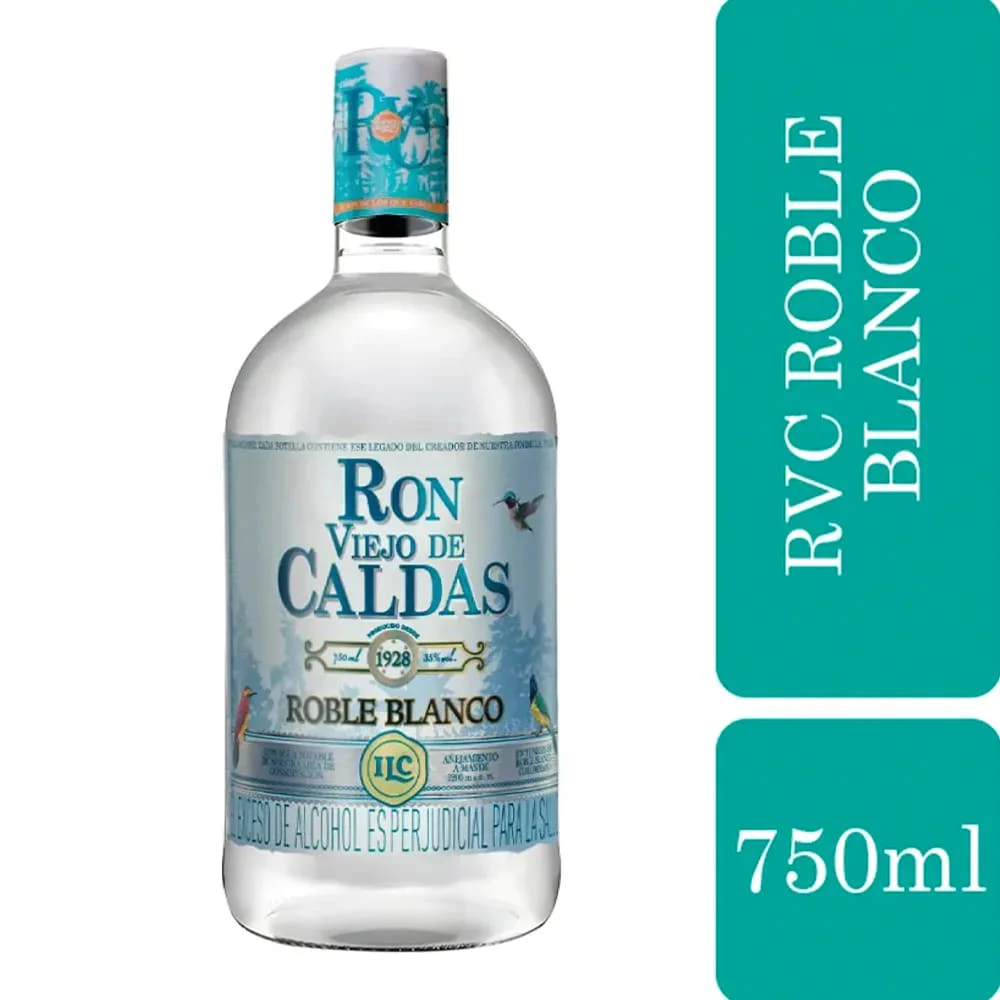 RON VIEJO DE CALDAS ROBLE BLANCO X 750 ML
