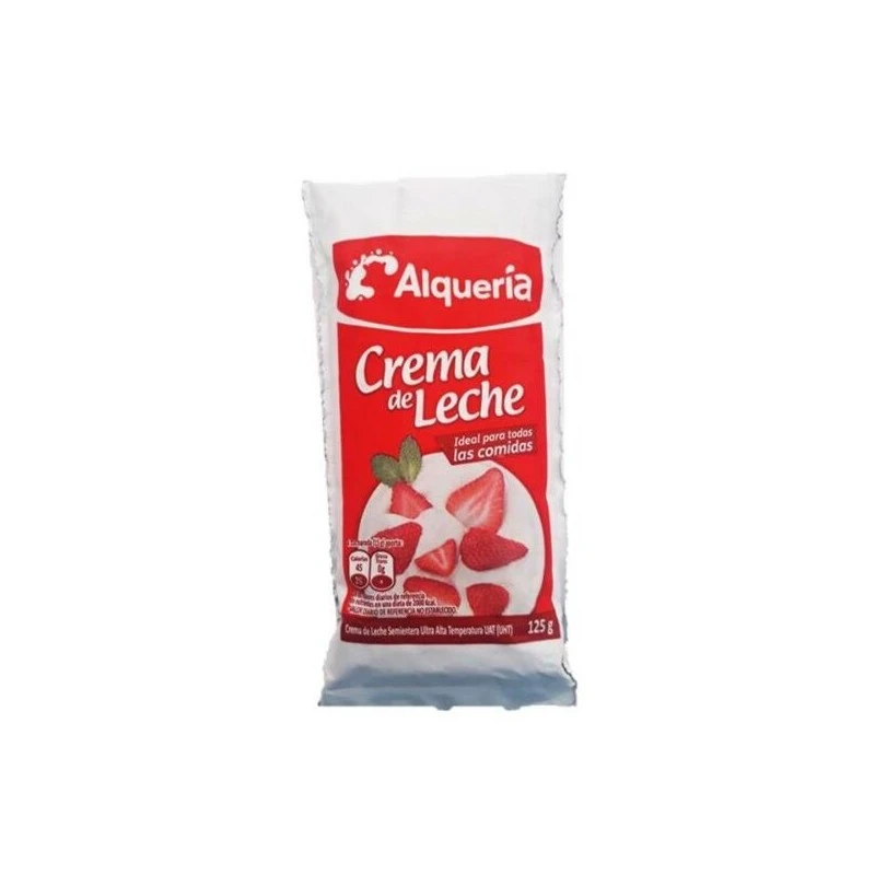 CREMA DE LECHE ALQUERIA BOLSA X 125 GR