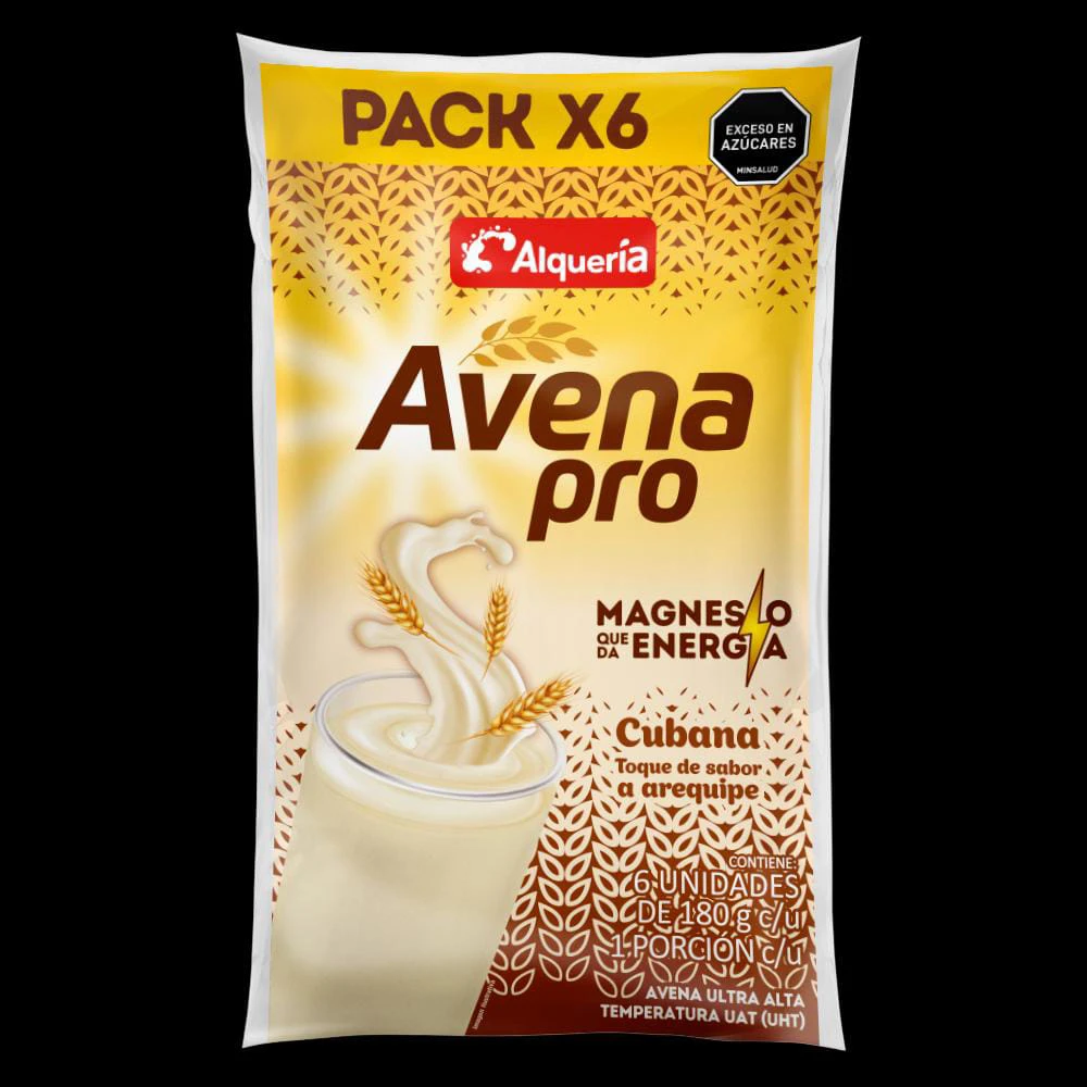 AVENA ALQUERIA CUBANA X 180 ML X 6 UNDS (SIXPACK)
