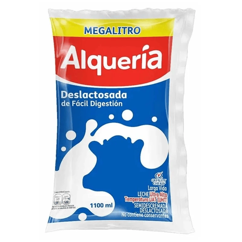 LECHE ALQUERIA DESLACTOSADA X 1100 ML