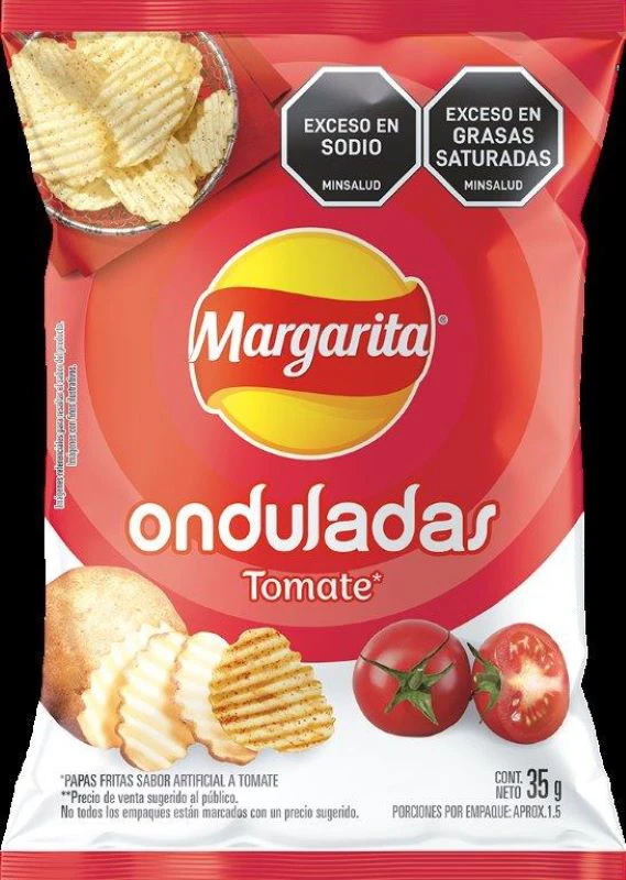 PAPITAS MARGARITA OND/TOMATE X 35 GR