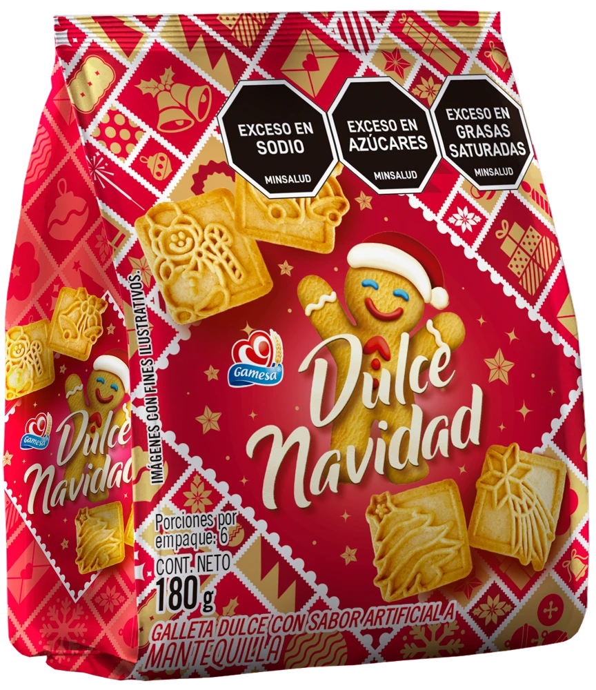 GALLETA GAMESA NAVIDAD BOL X 180 GR