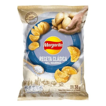 PAPAS MARGARITA FRITO LAY CLASICAS SAL X 38 GR