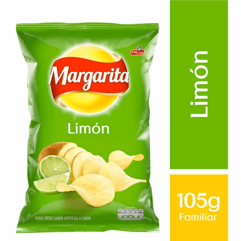 PAPAS MARGARITA FRITO LAY FAMIL LIMON X 105 GR