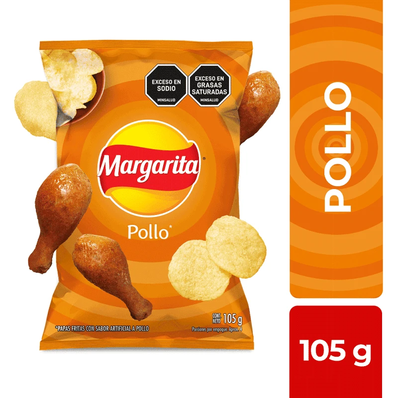 PAPAS MARGARITA FRITO LAY FAMIL POLLO X 105 GR