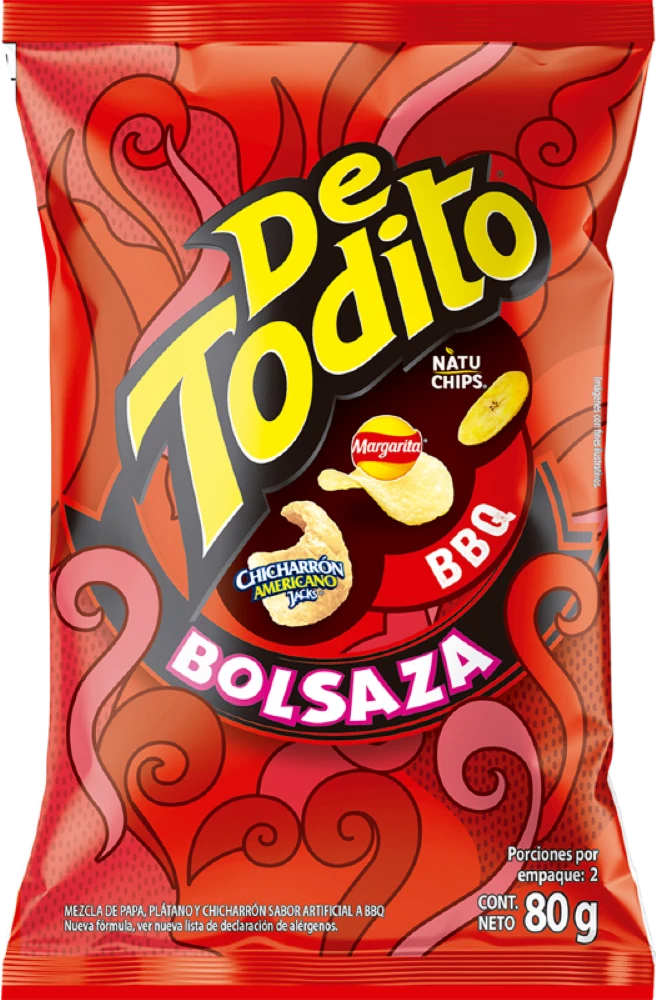 DETODITO FRITO LAY BBQ BOLSAZA X 80 GR