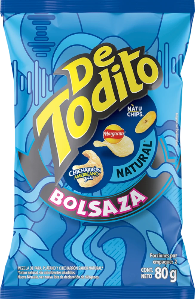 DETODITO FRITO LAY NATURAL BOLSAZA X 80 GR