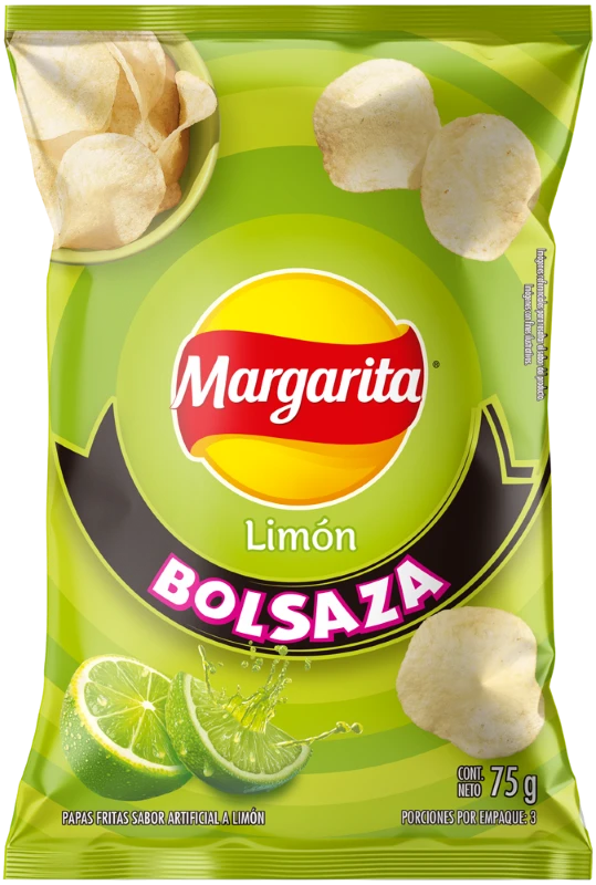 PAPAS MARGARITA FRITO LAY LIMON BOLSAZA X 75 GR