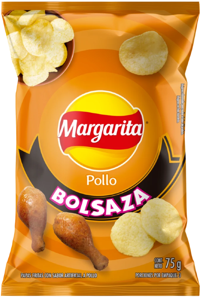 PAPAS MARGARITA FRITO LAY POLLO BOLSAZA X 75 GR