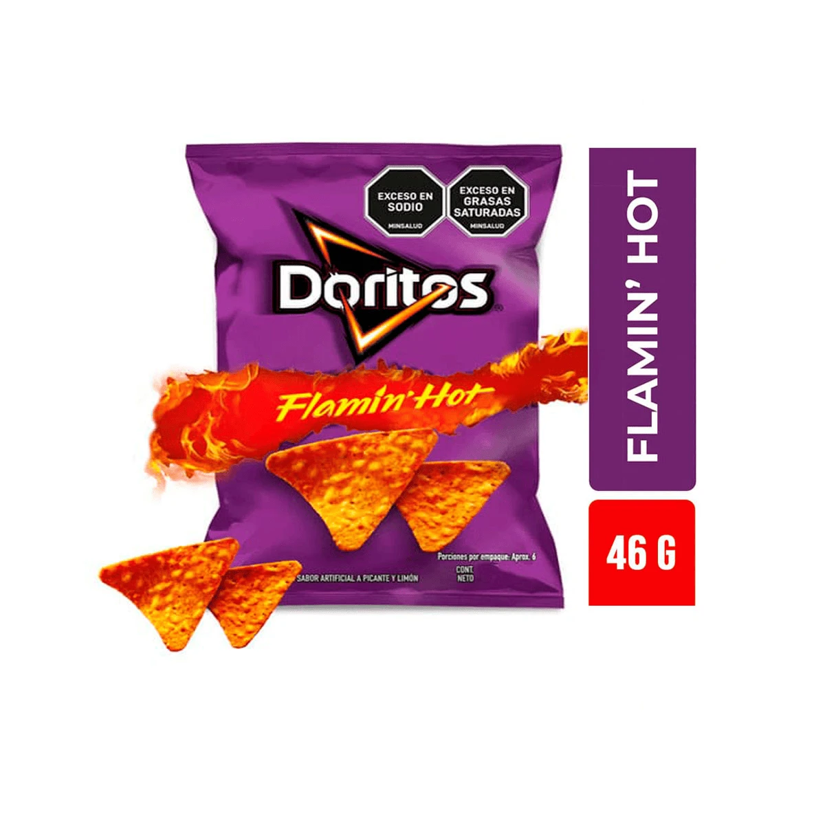 DORITOS FRITOLAY FLAMIN HOT 46 G X 46 GR