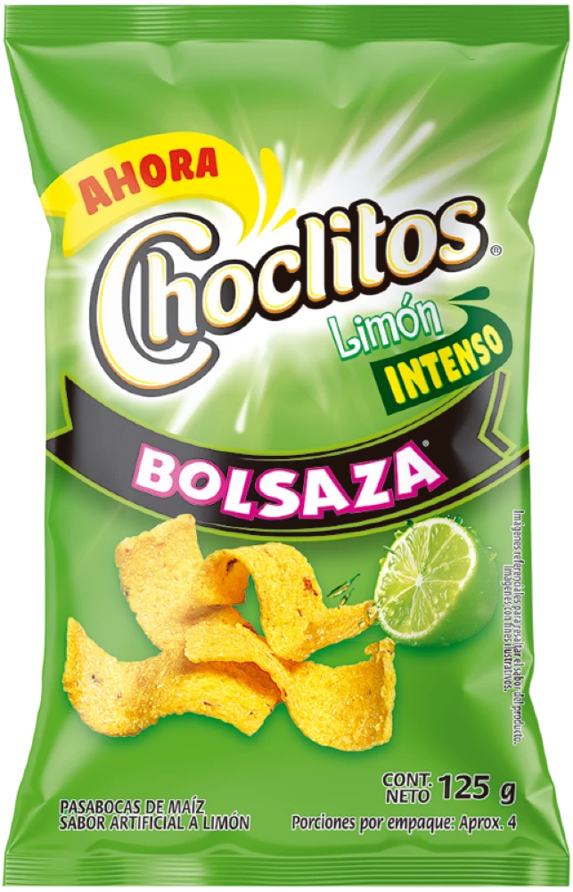 CHOCLITOS LIMON BOLSAZA X 125 GR