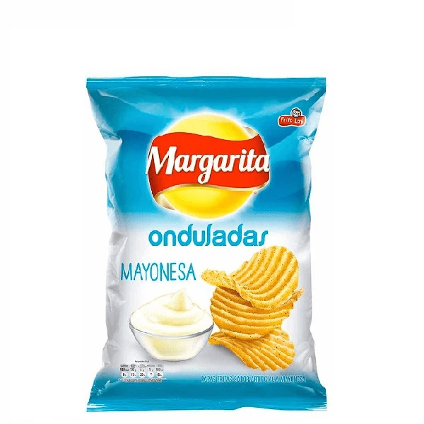 PAPAS MARGARITA FRITO LAY ONDULADAS MAYONESA X 40 GR