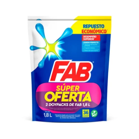 DETERGENTE FAB LIQ 1800 X 2 UNDS
