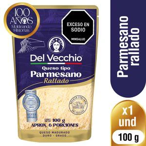 QUESO PARMESANO RALLADO DEL VECCHIO X 100 GR