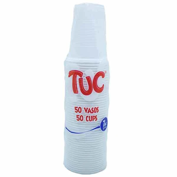 VASOS 7 ONZ TUC BLANCO X 50 UNDS