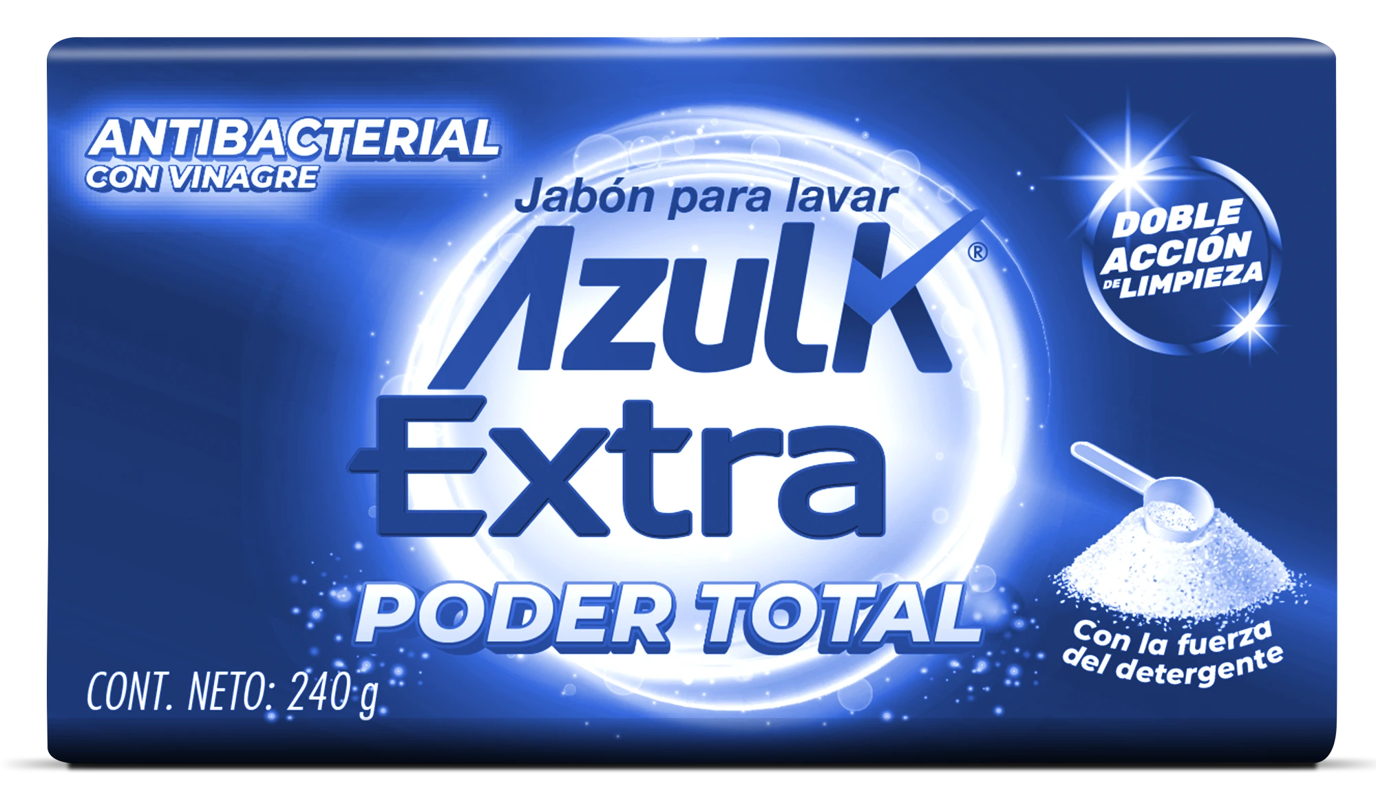 JABON AZUL K EXTRA PODER/TOTAL X 240 GR