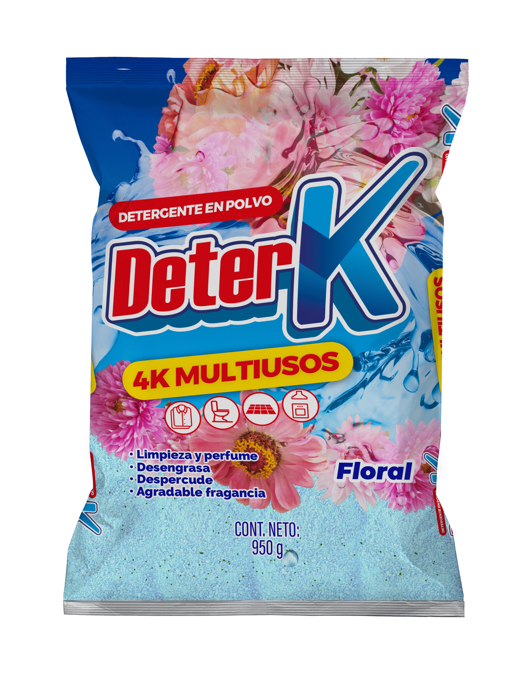 DETERGENTE DETER K FLORAL X 950 GR