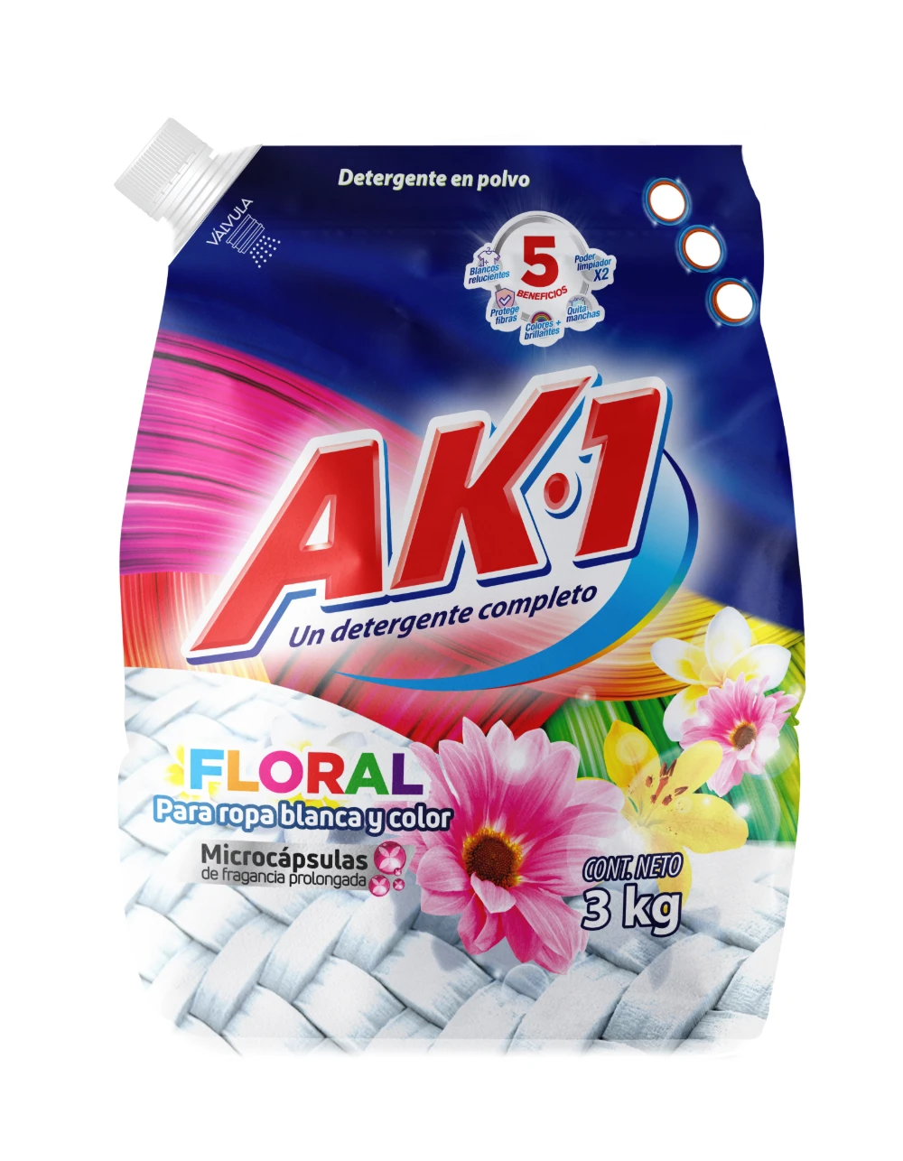 DETERGENTE AK-1 FLORAL X 3000 GR