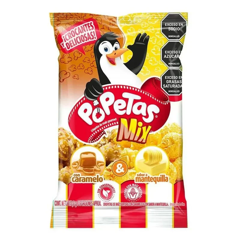 POPETAS CARAMELO MANTTEQUILLA FAMILIAR X 118 GR