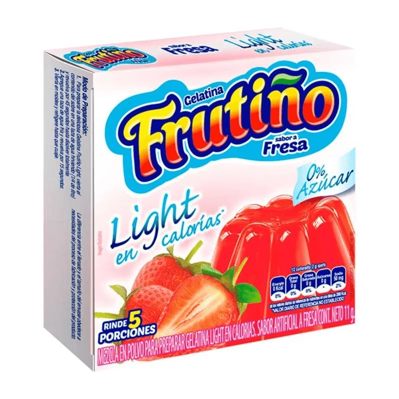 GELATINA FRUTIÑO LIGHT FRESA X 11 GR