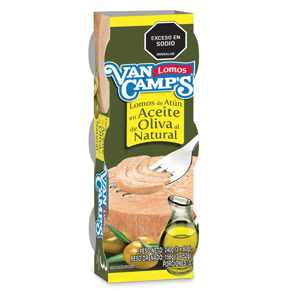 ATUN VANCAMPS OLIVA X 80 GR X 3 UNDS