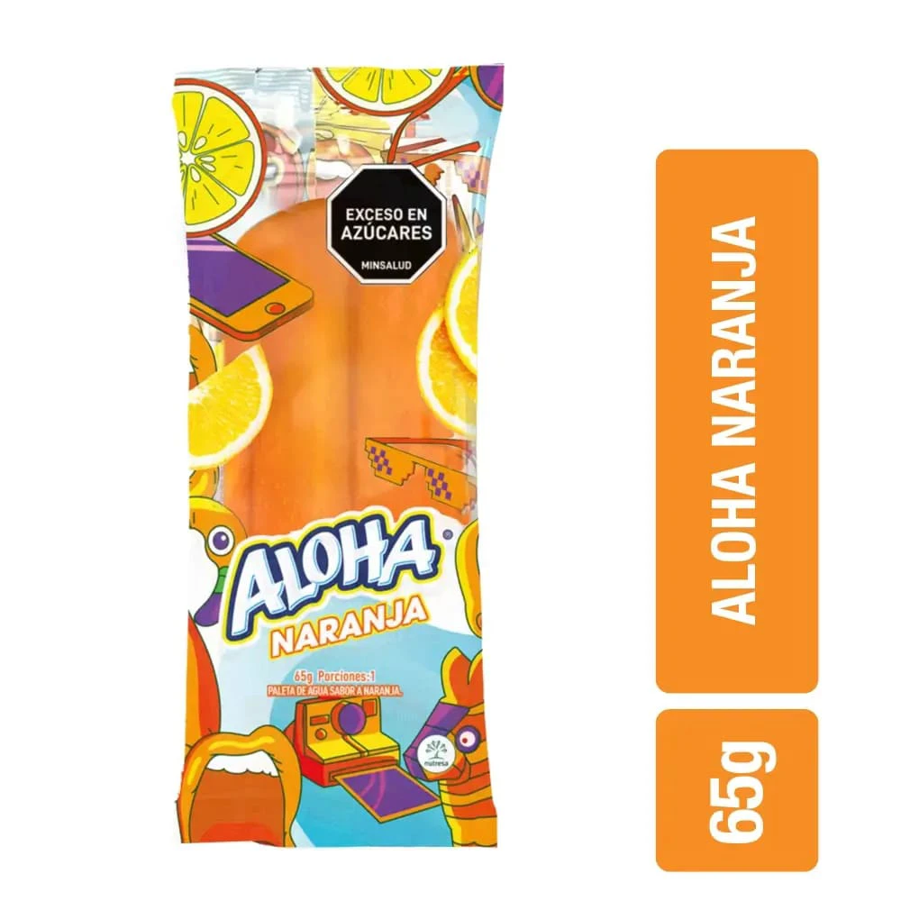 ALOHA PALETA NARANJA X 65 GR