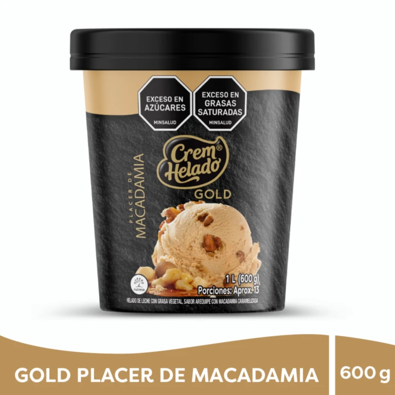 CREM HELADO GOLD MACADAMIA X 1 LT