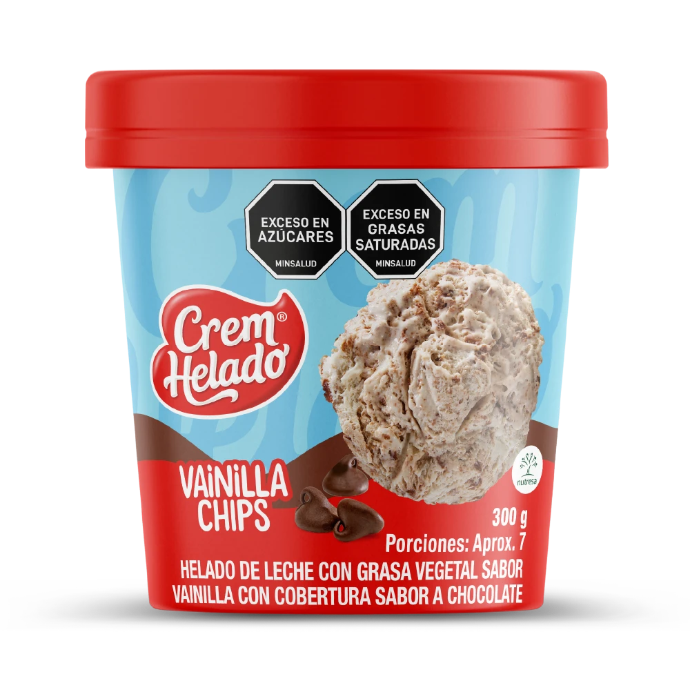 CREM HELADO VAINILLA CHIPS X 300 GR