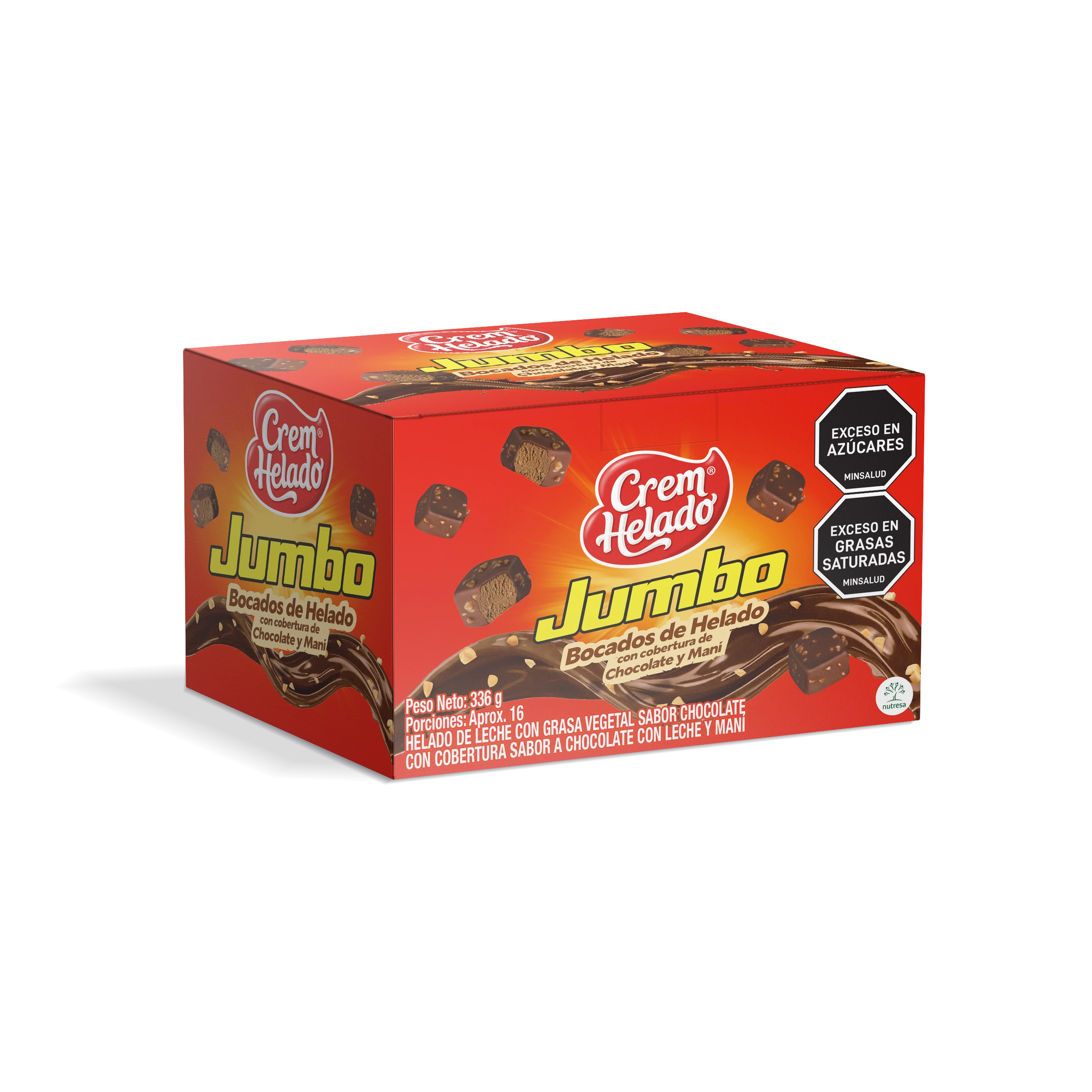 BOCADOS CREM HELADO JUMBO X 336 GR