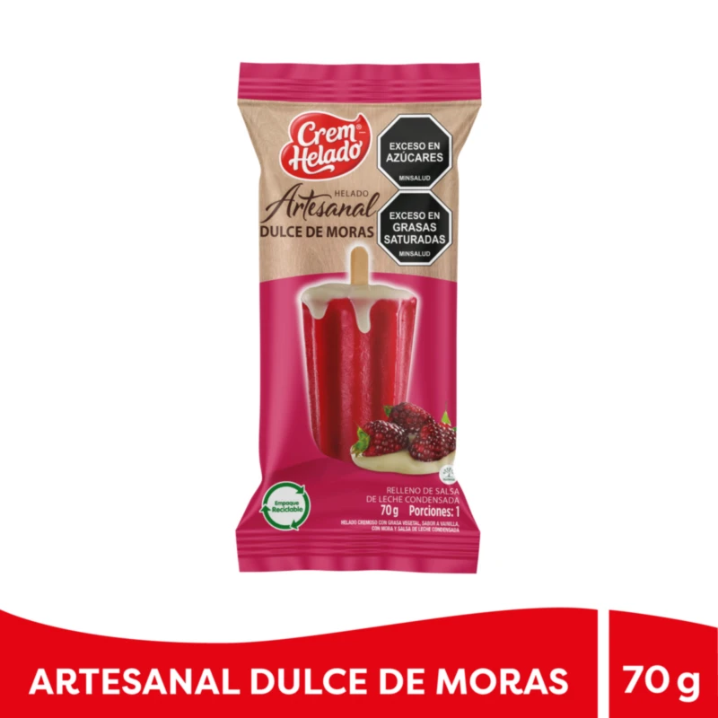 HELADO ARTESANAL DULCE MORA