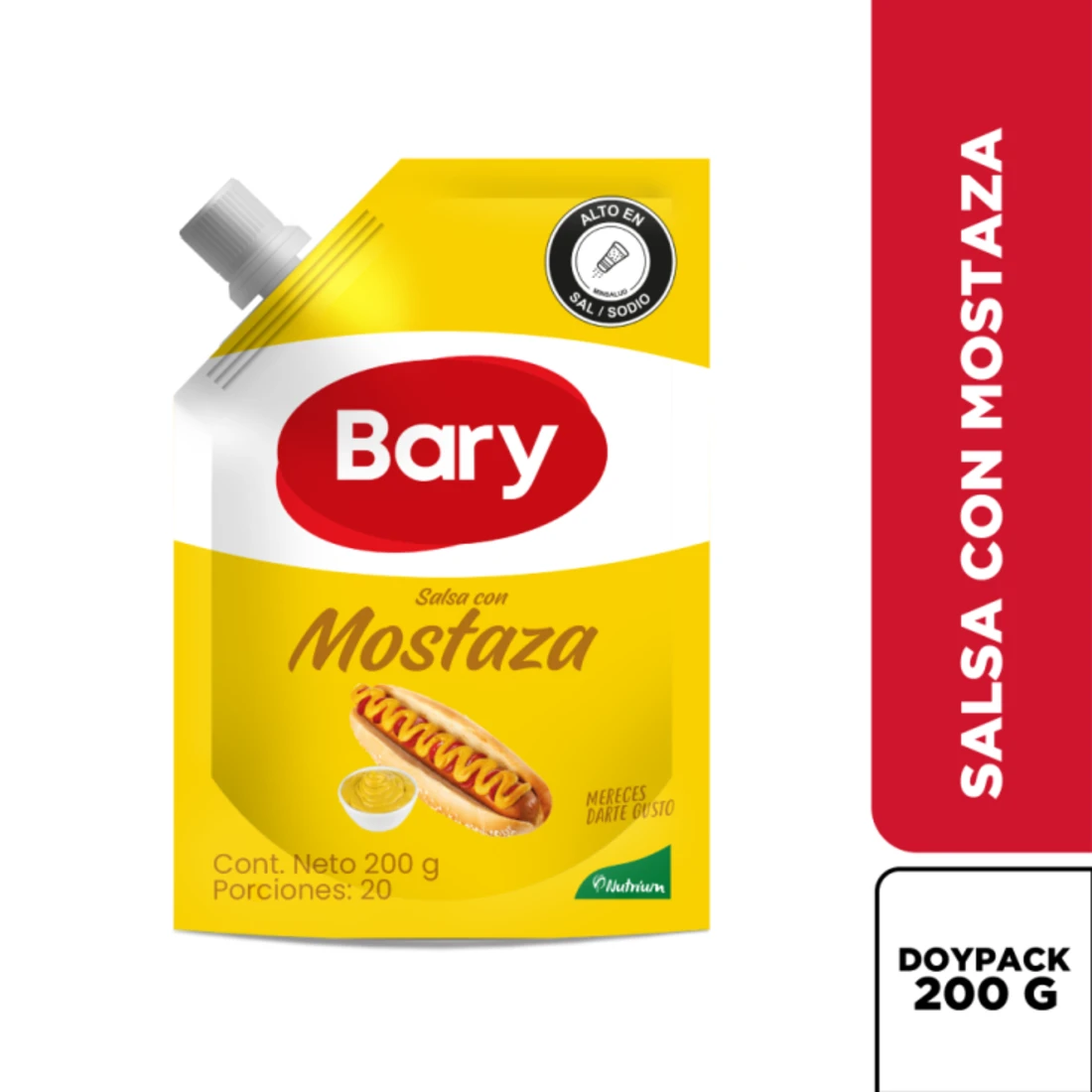 MOSTAZA BARY BOLSA CON VALV X 200 GR
