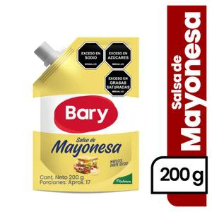 MAYONESA BARY BOLSA 200 CON TAPON