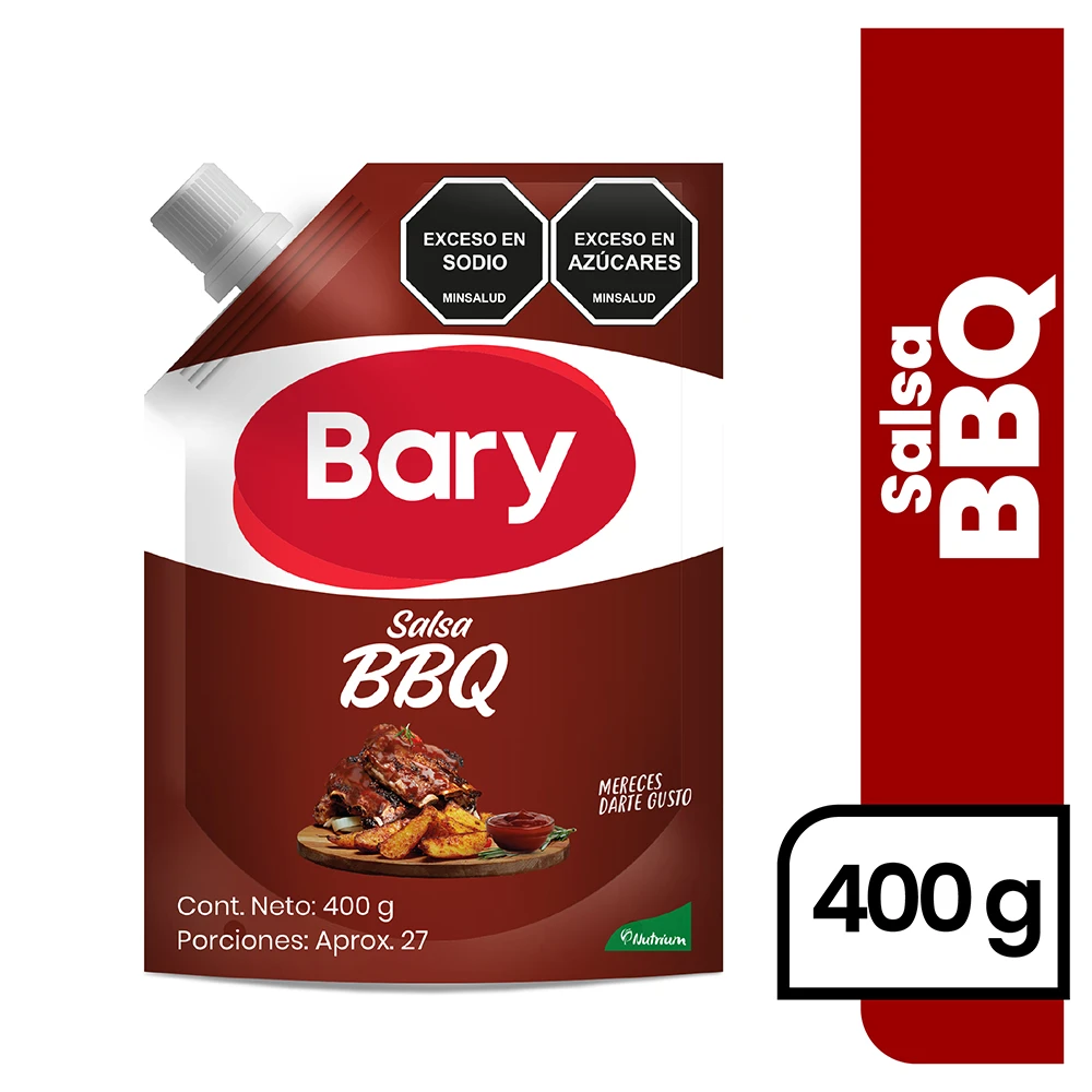 SALSA BARY BBQ CON VALVULA X 400 GR