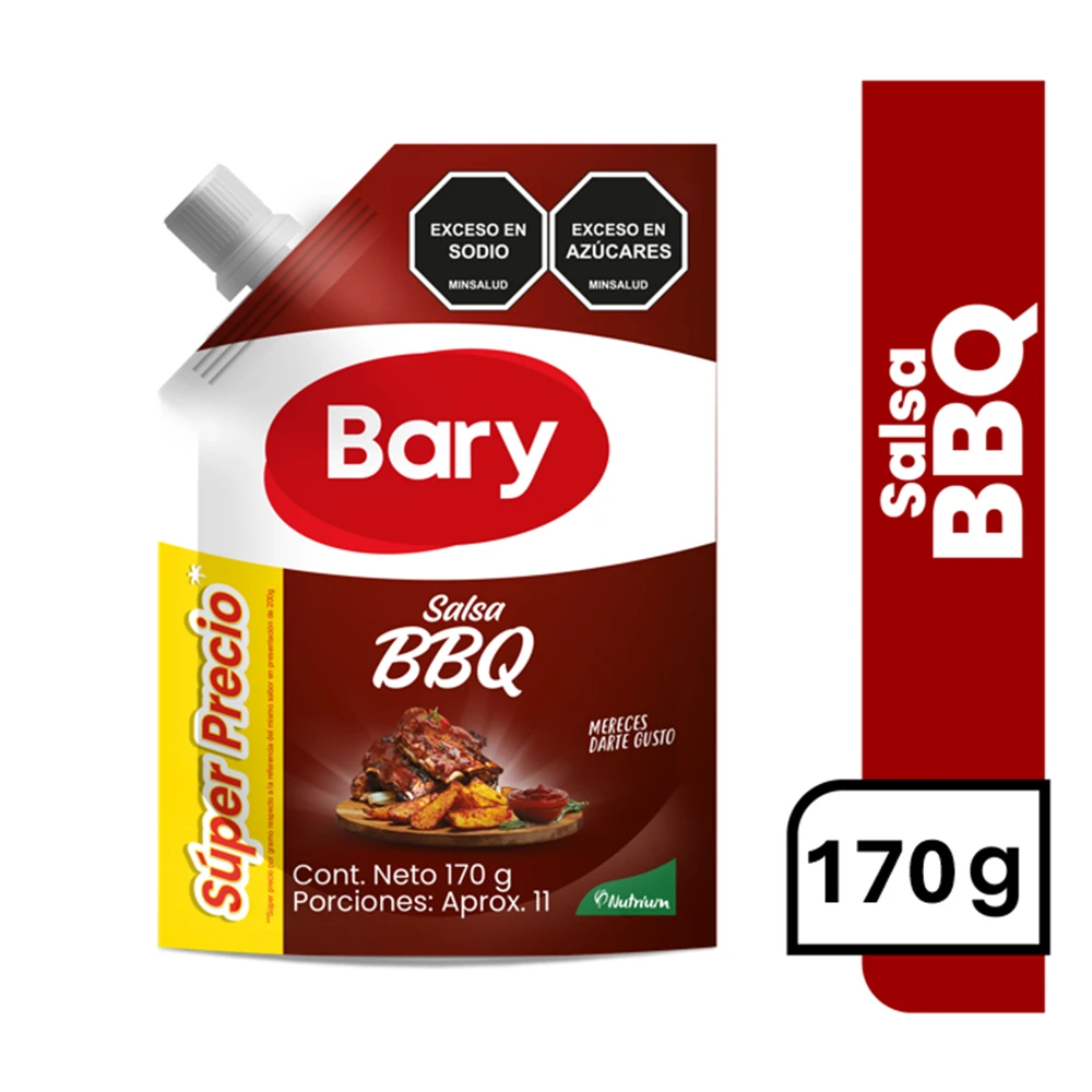 SALSA BARY BBQ CON VALVULA X 170 GR