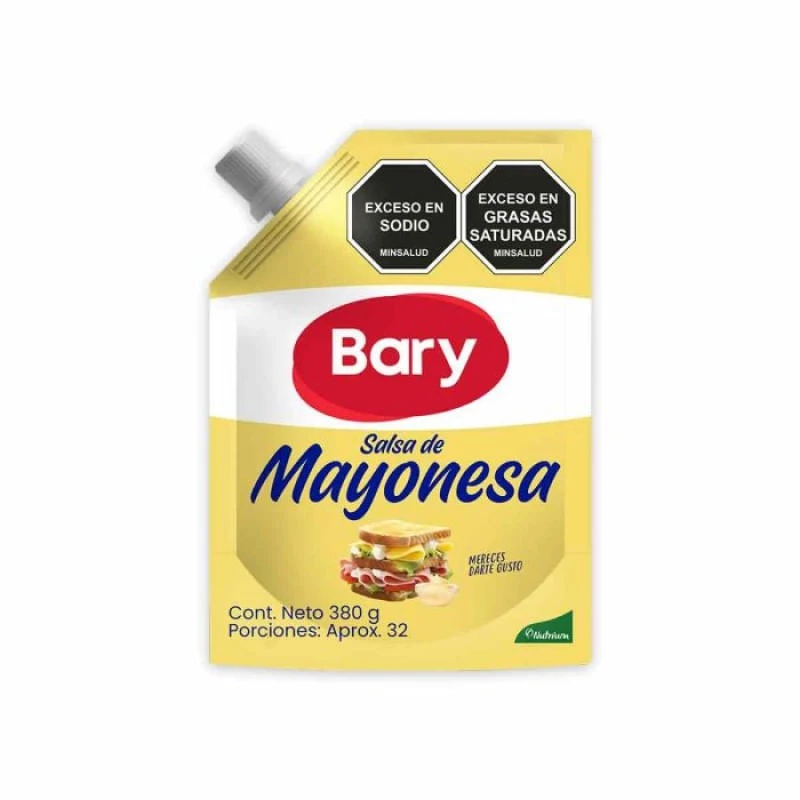 MAYONESA BARY BOLSA VALVULA X 380 GR