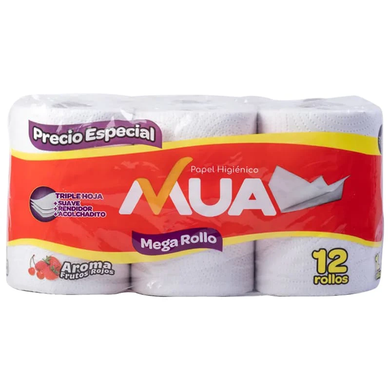 PAPEL HIGIENICO MUA MEGA ROLLO X 12 UNDS
