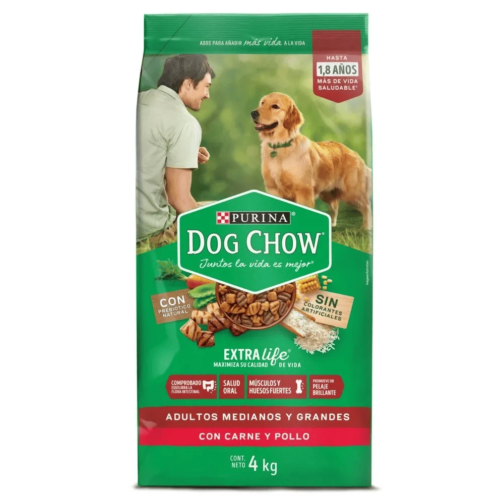 CUIDO DOG CHOW ADULTO RAZA MEDIANA X 2 KG