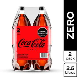 COCA COLA ZERO X 2.5 LT X 2 UNDS