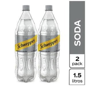 SODA SCHWEPPES 1.5LITROS X 2 UNDS