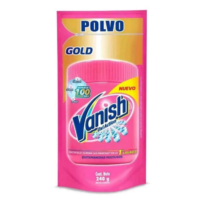 VANISH QUITA MANCHA POLVO ROSA 240