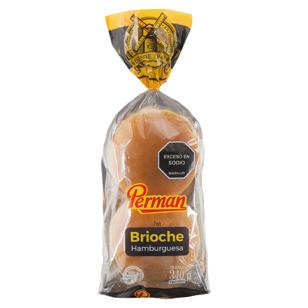 PAN HAMBUR PERMAN BRIOCHE X 305 GR