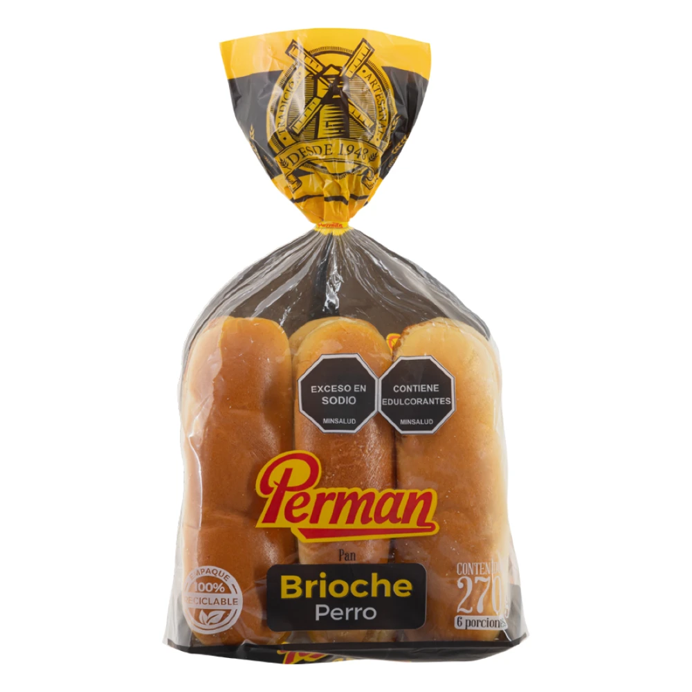 PAN BRIOCHE PERRO PERMAN x 270 GR