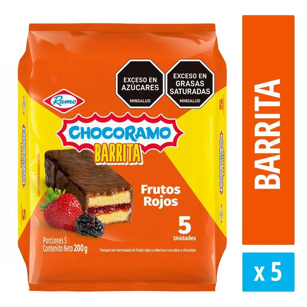 CHOCOBARRA F/ROJOS RAMO 5 X 200 GR