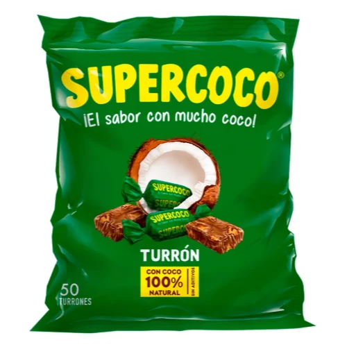 TURRON SUPER COCO 50 UND X 50 UNDS