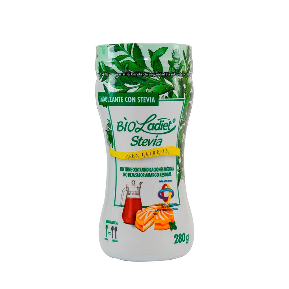 ENDULZANTE BIOLADIET STEVIA +150U X 280 GR