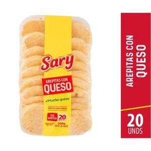 AREPITAS SARY QUESO X 500 GR